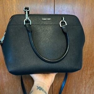 Black Calvin Klein purse, medium